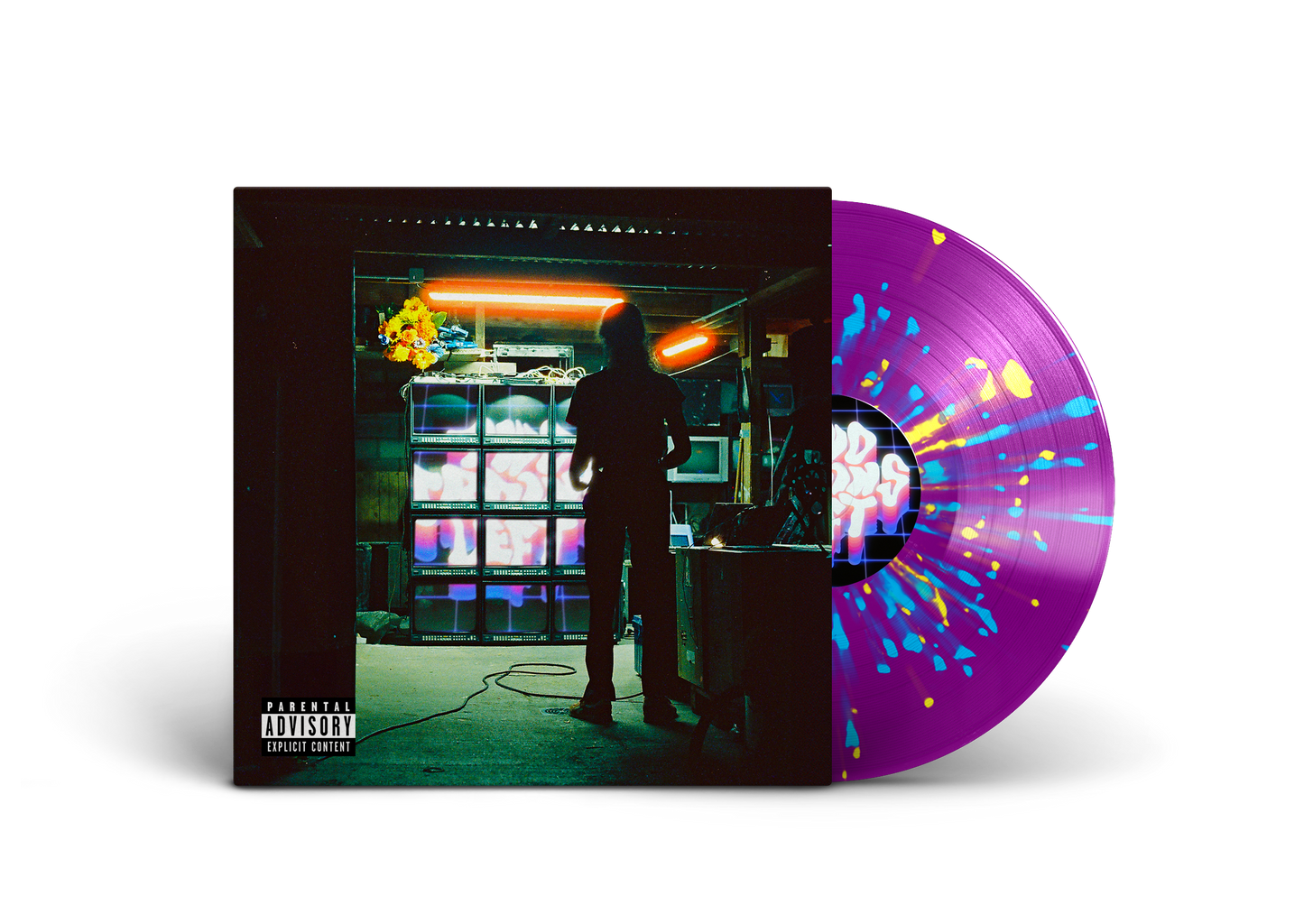PROBABLY FOR NOTHING - PURPLE W/YELLOW & BLUE SPLATTER - LP
